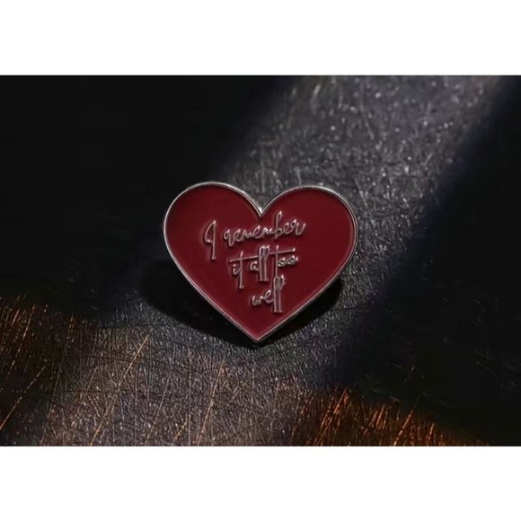 ALL TOO WELL Swiftie Taylor Swift Heart Pin NEW - Picture 2 of 3